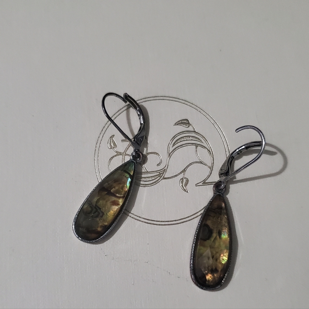 Abalone Drop Earrings